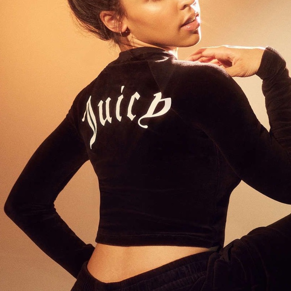 juicy couture velour crop